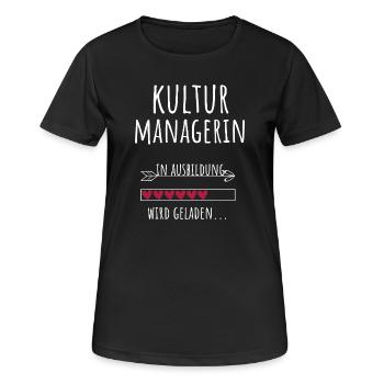 Cultural Manager Student Profession Education Culture - Women's Breathable T-Shirt - black - Front - AI Model Female 172 light (172cm)