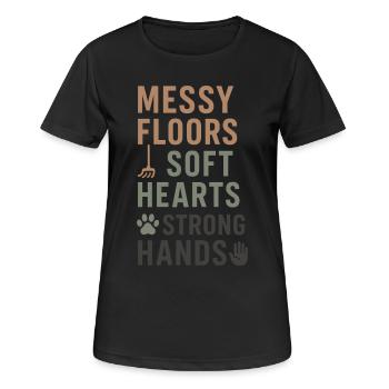 Shelter Employee, Animal Rescue Volunteer - Women's Breathable T-Shirt - black - Front - AI Model Female 172 light (172cm)