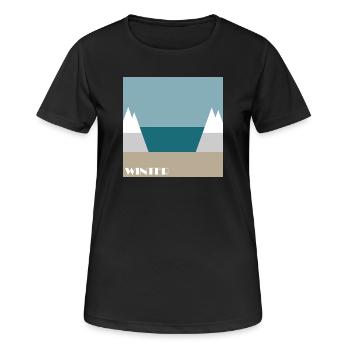 Winter - Women's Breathable T-Shirt - black - Front - AI Model Female 172 light (172cm)