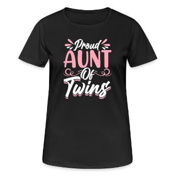Tante Cadeau Meilleure Tante Du Monde - T-shirt respirant Femme - noir - Devant - AI Model Female 172 light (172cm)