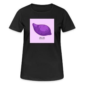 Practice the change - Women's Breathable T-Shirt - black - Front - AI Model Female 172 light (172cm)