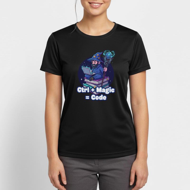 Ctrl Magic Code Wizard Women's Breathable T-Shirt
