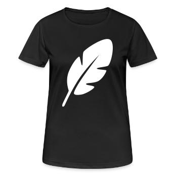 Source - T-shirt respirant Femme - noir - Devant - AI Model Female 172 light (172cm)
