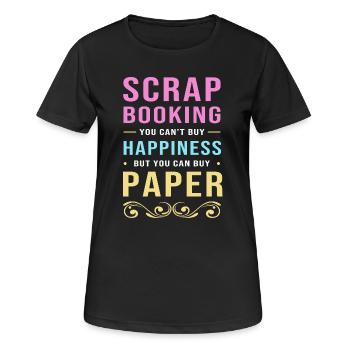 Album de scrapbooking - T-shirt respirant Femme - noir - Devant - AI Model Female 172 light (172cm)