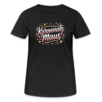 Souris de carnaval Souris de Cologne Souris de carnaval - T-shirt respirant Femme - noir - Devant - AI Model Female 172 light (172cm)
