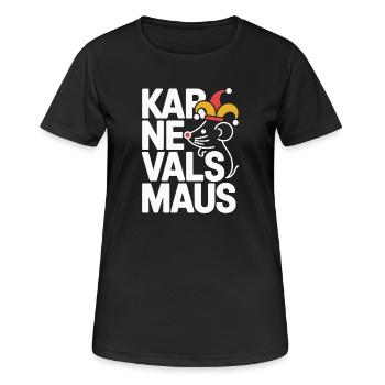 Souris de carnaval Souris de Cologne Souris de carnaval - T-shirt respirant Femme - noir - Devant - AI Model Female 172 light (172cm)