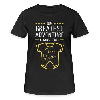 Gender Reveal New Year - Women's Breathable T-Shirt - black - Front - AI Model Female 172 light (172cm)