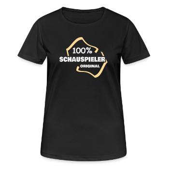 Actor as a profession - Women's Breathable T-Shirt - black - Front - AI Model Female 172 light (172cm)