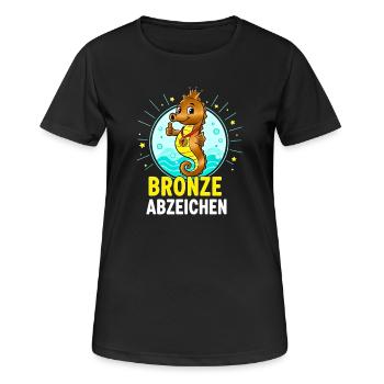 Bronze Badge Swimming Course Passed - Women's Breathable T-Shirt - black - Front - AI Model Female 172 light (172cm)