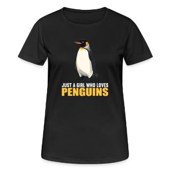 Pingouins Pingouin - T-shirt respirant Femme - noir - Devant - AI Model Female 172 light (172cm)