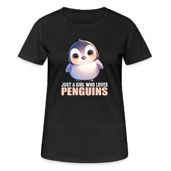 Pingouins Pingouin - T-shirt respirant Femme - noir - Devant - AI Model Female 172 light (172cm)