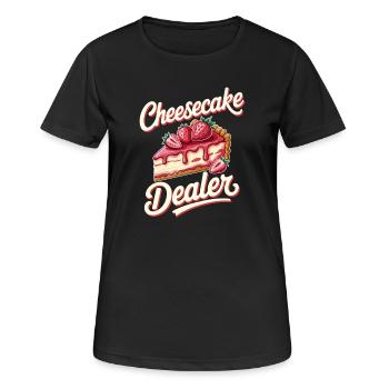 Cake - Women's Breathable T-Shirt - black - Front - AI Model Female 172 light (172cm)