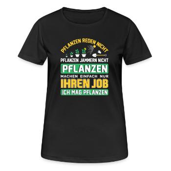 Jardinier Jardinage Jardinage Jardinage Jardinage - T-shirt respirant Femme - noir - Devant - AI Model Female 172 light (172cm)