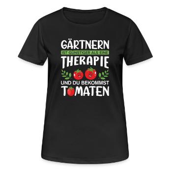 Jardinier Jardinage Jardinage Jardinage Jardinage - T-shirt respirant Femme - noir - Devant - AI Model Female 172 light (172cm)
