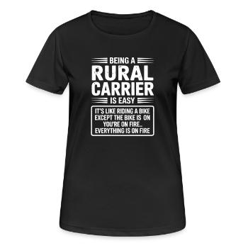 Facteurs ruraux Facteur Facteur - T-shirt respirant Femme - noir - Devant - AI Model Female 172 light (172cm)