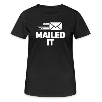 Mailed it Postman gift for Mail Carrier Workers - Women's Breathable T-Shirt - black - Front - AI Model Female 172 light (172cm)