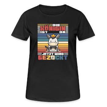 Gamen Women - Women's Breathable T-Shirt - black - Front - AI Model Female 172 light (172cm)