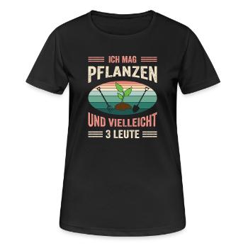 Jardinier Jardinage Jardinage Jardinage Jardinage - T-shirt respirant Femme - noir - Devant - AI Model Female 172 light (172cm)