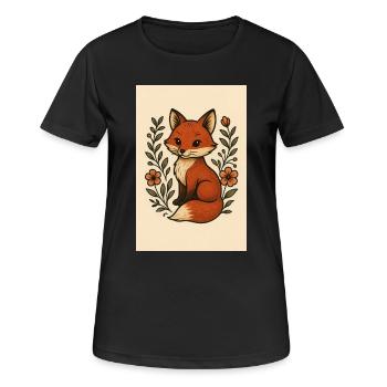 Grande écaille de tortue - T-shirt respirant Femme - noir - Devant - AI Model Female 172 light (172cm)