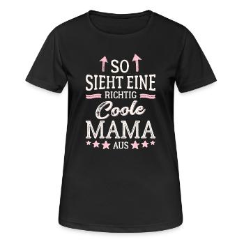 This is what a cool mom looks like Best Mom Mommy - Women's Breathable T-Shirt - black - Front - AI Model Female 172 light (172cm)