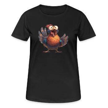 Faisans Faisan - T-shirt respirant Femme - noir - Devant - AI Model Female 172 light (172cm)