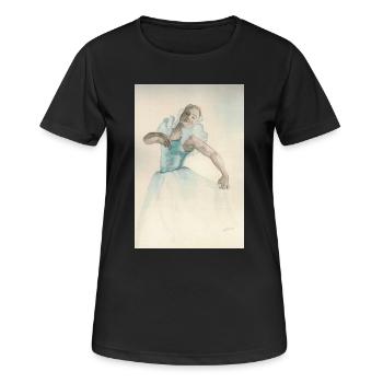 Delicate Ballerina Blue - Women's Breathable T-Shirt - black - Front - AI Model Female 172 light (172cm)