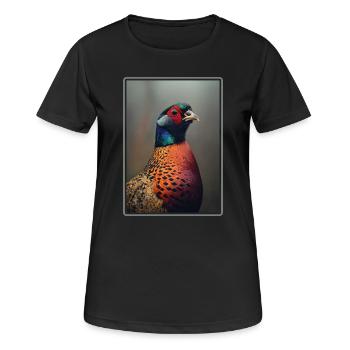 Pheasants Pheasant - Women's Breathable T-Shirt - black - Front - AI Model Female 172 light (172cm)