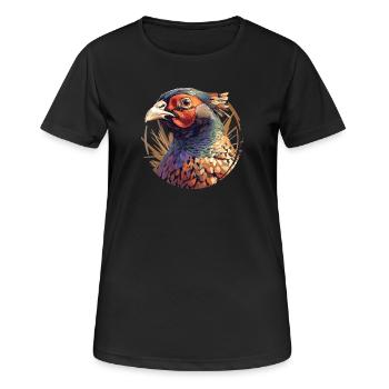 Faisans Faisan - T-shirt respirant Femme - noir - Devant - AI Model Female 172 light (172cm)