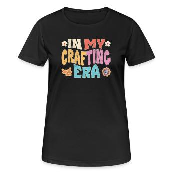 À l’époque de l’artisanat - T-shirt respirant Femme - noir - Devant - AI Model Female 172 light (172cm)
