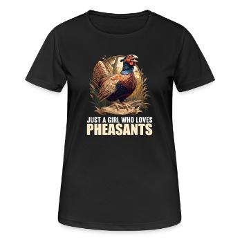Faisans Faisan - T-shirt respirant Femme - noir - Devant - AI Model Female 172 light (172cm)
