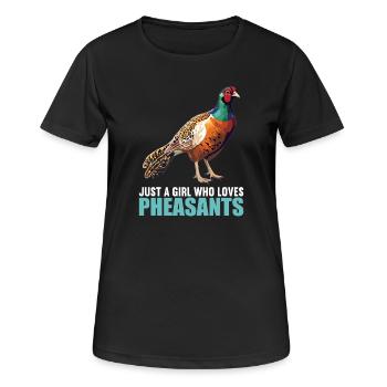 Faisans Faisan - T-shirt respirant Femme - noir - Devant - AI Model Female 172 light (172cm)