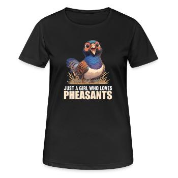 Faisans Faisan - T-shirt respirant Femme - noir - Devant - AI Model Female 172 light (172cm)