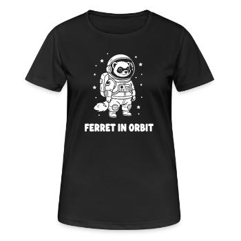Furets en orbite - T-shirt respirant Femme - noir - Devant - AI Model Female 172 light (172cm)