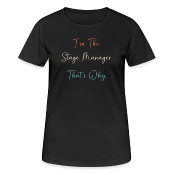 Theatre - Women's Breathable T-Shirt - black - Front - AI Model Female 172 light (172cm)