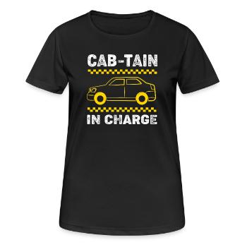 Taxi Driver Taxi - Women's Breathable T-Shirt - black - Front - AI Model Female 172 light (172cm)