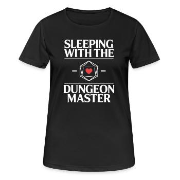Sleeping with the DM - Funny D'n'D T-Shi - T-shirt respirant Femme - noir - Devant - AI Model Female 172 light (172cm)
