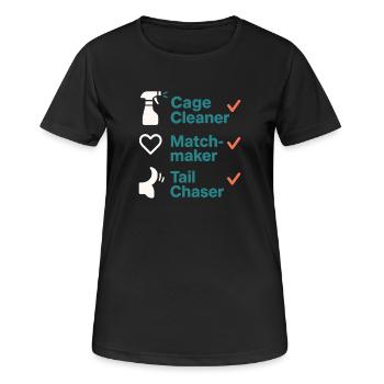 Adoption Day Pet Rescue Shelter - Women's Breathable T-Shirt - black - Front - AI Model Female 172 light (172cm)