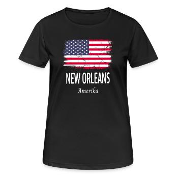 New Orleans - Women's Breathable T-Shirt - black - Front - AI Model Female 172 light (172cm)