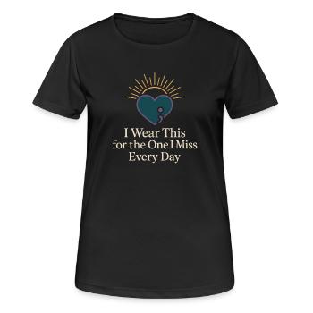 Suicide Loss Remembrance Walk Suicide - Women's Breathable T-Shirt - black - Front - AI Model Female 172 light (172cm)