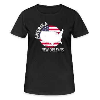 New Orleans - Women's Breathable T-Shirt - black - Front - AI Model Female 172 light (172cm)