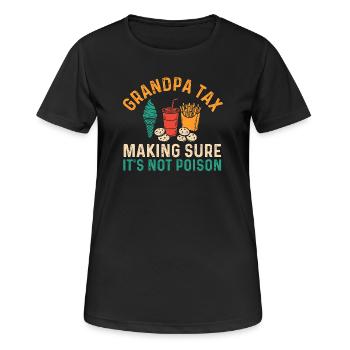 Opa-Steuer Nicht Gift lustiges Süßigkeitendiebstahl-Zitat - Frauen T-Shirt atmungsaktiv - Schwarz - Vorne - AI Model Female 172 light (172cm)