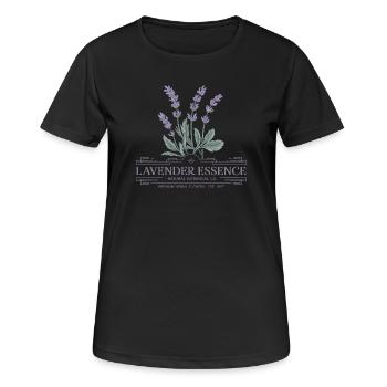 Lavender Vintage - Women's Breathable T-Shirt - black - Front - AI Model Female 172 light (172cm)