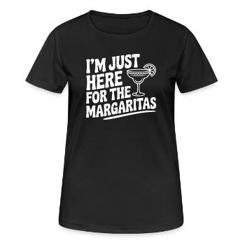 Je suis juste là pour les Margaritas - T-shirt respirant Femme - noir - Devant - AI Model Female 172 light (172cm)