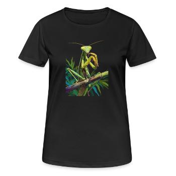 Mantes religieuses Mantes religieuses - T-shirt respirant Femme - noir - Devant - AI Model Female 172 light (172cm)