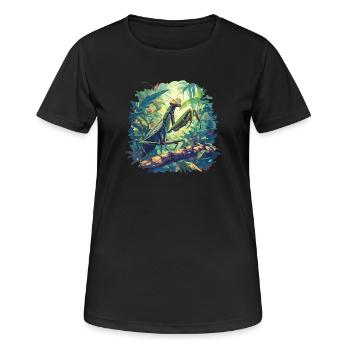 Mantes religieuses Mantes religieuses - T-shirt respirant Femme - noir - Devant - AI Model Female 172 light (172cm)