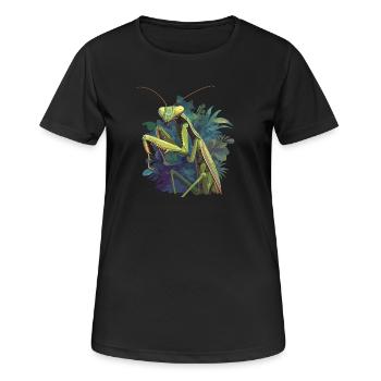 Mantes religieuses Mantes religieuses - T-shirt respirant Femme - noir - Devant - AI Model Female 172 light (172cm)