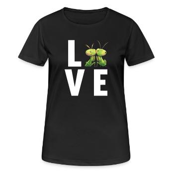 Mantes religieuses Mantes religieuses - T-shirt respirant Femme - noir - Devant - AI Model Female 172 light (172cm)