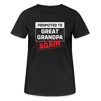 Opi Großvater Enkel Enkelkind Opa - Frauen T-Shirt atmungsaktiv - Schwarz - Vorne - AI Model Female 172 light (172cm)
