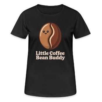 Grain de café - T-shirt respirant Femme - noir - Devant - AI Model Female 172 light (172cm)