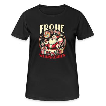 Tir à l’arc Tir à l’arc Tir à l’arc - T-shirt respirant Femme - noir - Devant - AI Model Female 172 light (172cm)